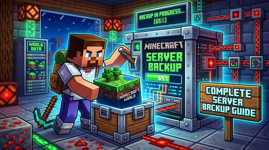 How to backup a minecraft server, Minecraft Server, Academy Hosting guide